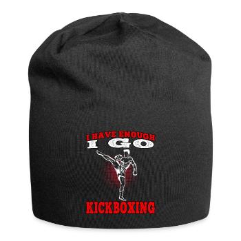 Kickboxer Je vais kickboxer Muay Thai arts martiaux - Bonnet en jersey - noir - Devant