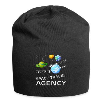 Space Travel Agency - Sun and Planets - Jersey Beanie - black - Front