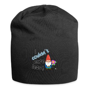 I couldnt care less. grimmiges lustiges Garten - Jersey-Beanie - Schwarz - Vorne