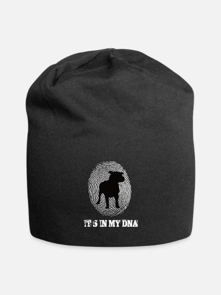 Pitbull Hund Its In My Dna - Jersey-Beanie - Schwarz