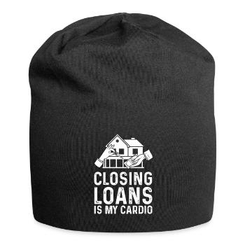 mortgage officer Design for a mortgage officer - Jersey Beanie - black - Front