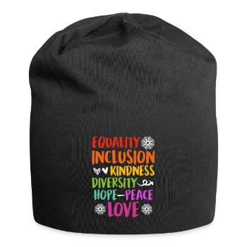Inclusion handicap acceptance and awareness - Jersey Beanie - black - Front