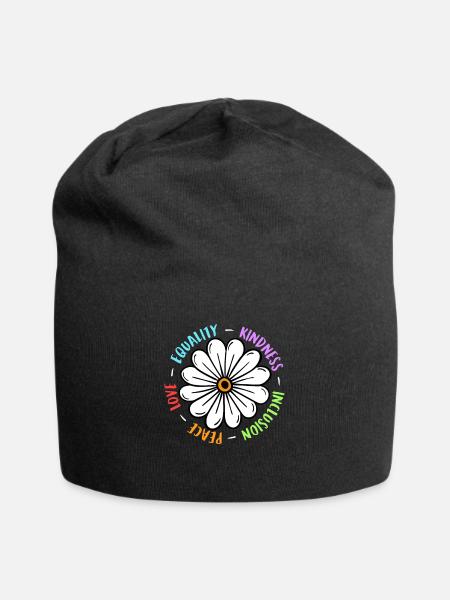 Inklusion handicap Akzeptanz und Awareness - Jersey-Beanie - Schwarz