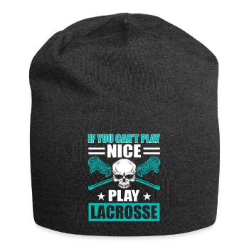 Lacrosse LAX Club Team Spieler Trainer Fans Coach - Jersey-Beanie - Anthrazit - Vorne