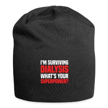 Kidney Surgery Transplantation - Jersey Beanie - black - Front
