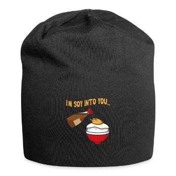 Sojasauce Kawaii I'm Soy Into You Japanische Sushi - Jersey-Beanie - Schwarz - Vorne