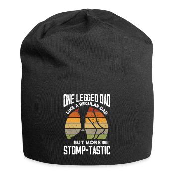One legged dad stompmtastic Design for a dad with - Jersey-Beanie - Schwarz - Vorne
