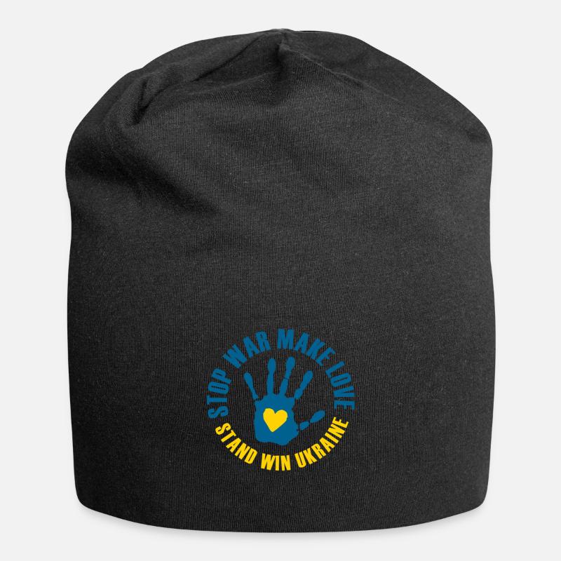Vind Ukraine stand - Jersey-Beanie - sort