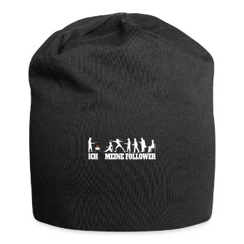 Grillen und Camper Geschenkidee - Jersey-Beanie - Schwarz - Vorne