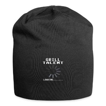 Grillen und Camper Geschenkidee - Jersey-Beanie - Schwarz - Vorne