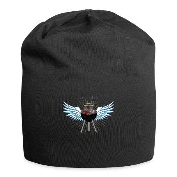 Idée de barbecue et de cadeau de camping-car - Bonnet en jersey - noir - Devant