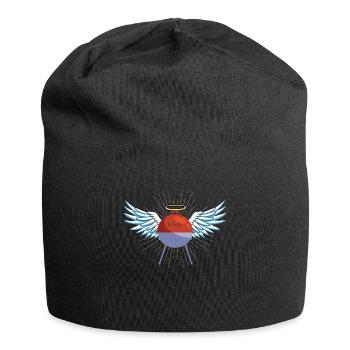Idée de barbecue et de cadeau de camping-car - Bonnet en jersey - noir - Devant