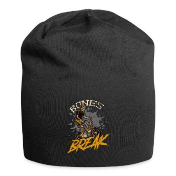 BMX Racing Bones Break Bicycle Racing BMX Rider - Jersey-Beanie - Schwarz - Vorne