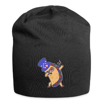 Dab Taco July 4 American Flag USA - Jersey Beanie - black - Front