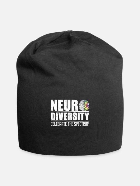 Autismus Vielfalt Neurodiversität Autisten - Jersey-Beanie - Schwarz