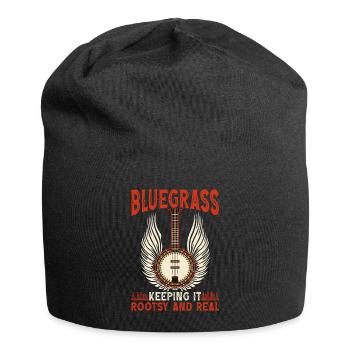 Witziges Bluegrass-Musiker-Design für - Jersey-Beanie - Schwarz - Vorne