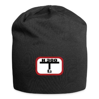 Lustiges Feuerwehr Hydrant - Jersey-Beanie - Schwarz - Vorne