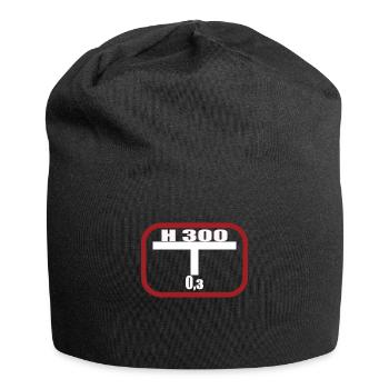 Lustiges Feuerwehr Hydrant - Jersey-Beanie - Schwarz - Vorne