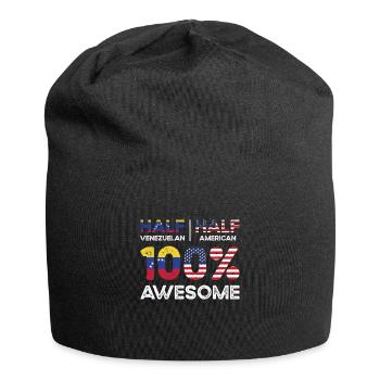 Geborener Venezolaner Venezuela Amerikaner USA - Jersey-Beanie - Schwarz - Vorne