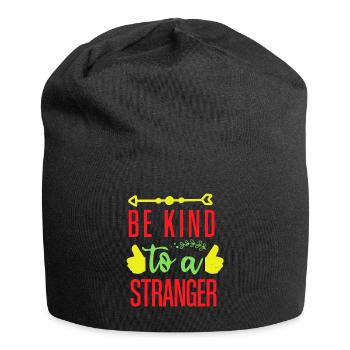 SEI NETT ZU EINEM FREMDEN - Jersey-Beanie - Schwarz - Vorne
