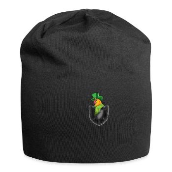 Lustiges Vögel St. Patricks Day Party Geschenk - Jersey-Beanie - Schwarz - Vorne