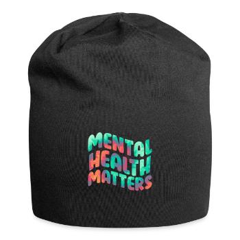 Mentale Health Matters Awareness Mentale - Jersey-Beanie - Schwarz - Vorne