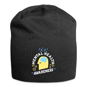 Mentale Gesundheit Selbstachtung Awareness Mental - Jersey-Beanie - Schwarz - Vorne