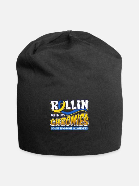 Down Syndrome Rollin avec mes Chromies - Bonnet en jersey - noir
