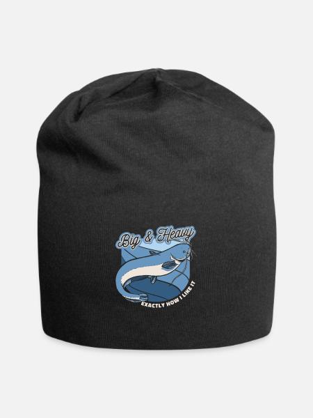 Pesca de bagre - Gorro holgado de tela de jersey - negro