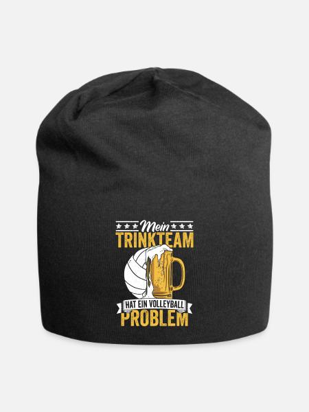 Volleyball Trinkteam - Jersey-Beanie - Schwarz