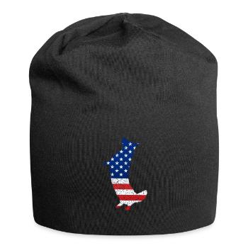 Corgi 4 juillet amoureux des chiens chiot patriotique sur - Bonnet en jersey - noir - Devant