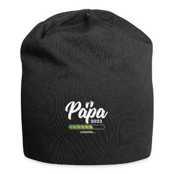 Papa Loading 2023 - Jersey-Beanie - Schwarz - Vorne