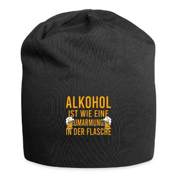 Vatertag Himmelfahrt Bier Nachbar Nachbarn Saufen - Jersey-Beanie - Schwarz - Vorne