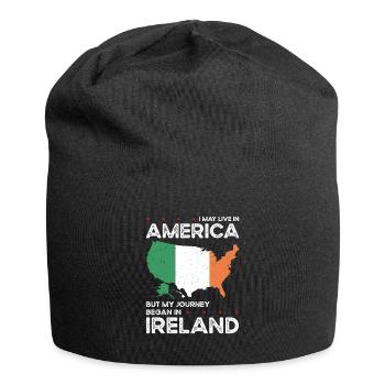 Né en Irlande Irlande États-Unis - Bonnet en jersey - noir - Devant