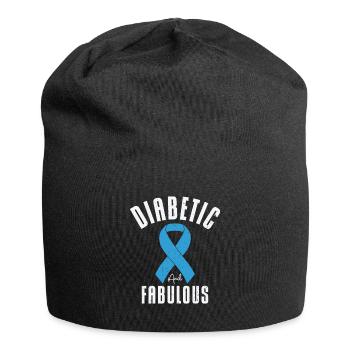 Diabetische Bauchspeicheldrüse - Jersey-Beanie - Schwarz - Vorne