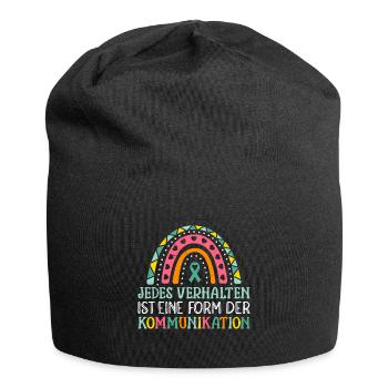 Autismus Awareness und Solidarität - Jersey-Beanie - Schwarz - Vorne
