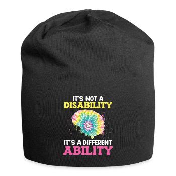 Autistic Awareness Its not a disability - Jersey Beanie - black - Front