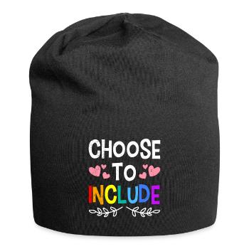 Choisissez d’inclure la sensibilisation et la solidarité pour - Bonnet en jersey - noir - Devant