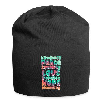 Inclusion Acceptance Kindness Solidarity - Jersey Beanie - black - Front