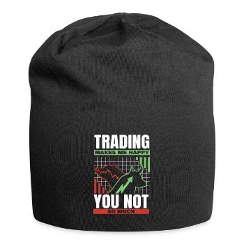 Stock Trading Trader Exchange Trading Stocks - Jersey Beanie - black - Front