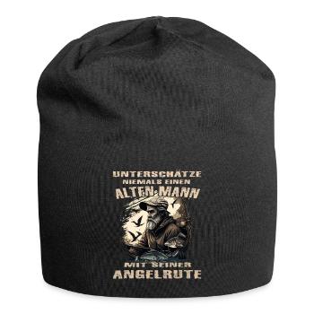 Angeln Angler Angelrute - Jersey-Beanie - Schwarz - Vorne