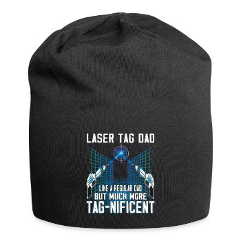 Lasertag Dad Ist Ein Cooler Lasertag-Spieler - Jersey-Beanie - Schwarz - Vorne