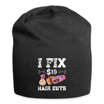 Friseur Friseur Friseur Friseur Friseursalon - Jersey-Beanie - Schwarz - Vorne