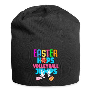 Easter Volleyball Holiday Rabbit Sport - Jersey Beanie - black - Front