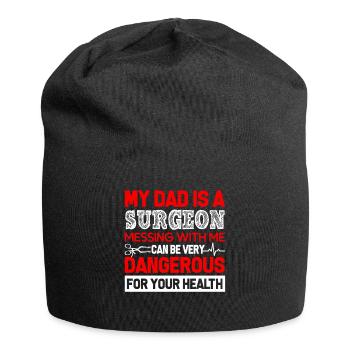 Surgeon My Dad Is A Surgeon - Jersey Beanie - black - Front