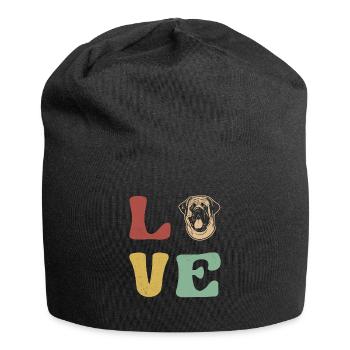 Mastiff Hund Old English Mastiff - Jersey-Beanie - Schwarz - Vorne
