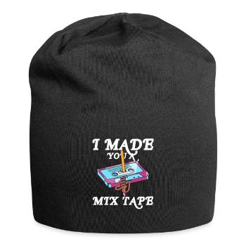 I Made You A Mixtape 80s 90s Tape Pencil - Jersey-Beanie - Schwarz - Vorne