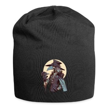 Weiblicher Pestarzt - Renaissance-Horror in einer - Jersey-Beanie - Schwarz - Vorne