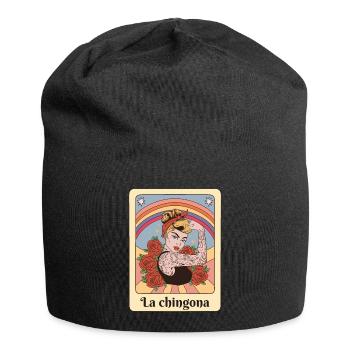 La Chingona Latina Girl Retro Bingo Regalo - Jersey Beanie - black - Front