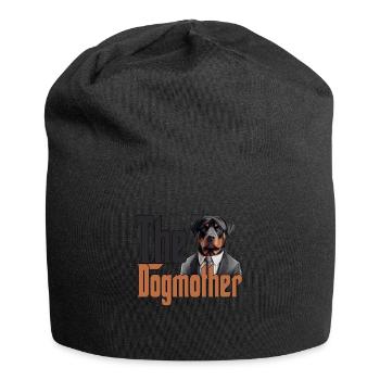 Rottweiler Chien Maman Chienne Chiens Maman Rottie - Bonnet en jersey - noir - Devant
